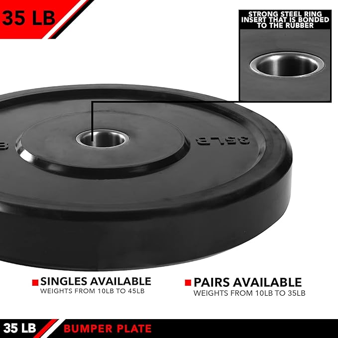 JFIT Olympic 2" Cast Iron Grip Plate OR 2" Rubber 6 Weights (2.5lbs to 45lbs) Plates