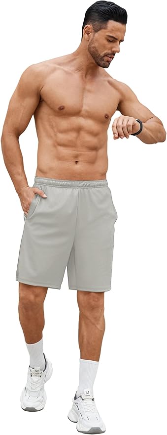 COOFANDY Men's Gym Workout Shorts 7 Inch Stretch Athletic Shorts Lightweight Running Training Short Pants with Pockets