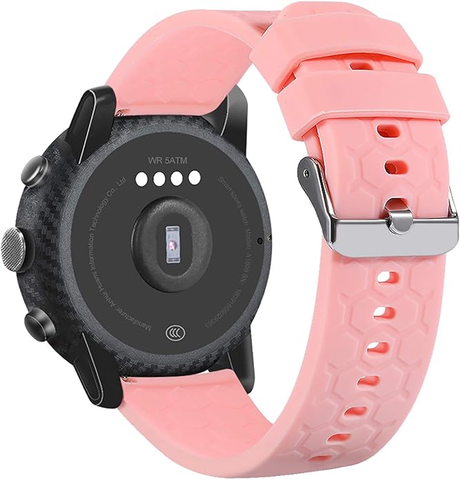 FitTurn 6PACK Silicone Quick Release Wristband Replacement Sports Straps Bracelet Watch Band Women Men Strap with Quick Release Pins for MASvvpi ip 68 Smart Watch for Women Men 2023 Fitness Tracker