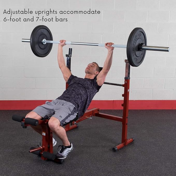 Body-Solid Best Fitness BFOB10 Adjustable Olympic Folding Weight