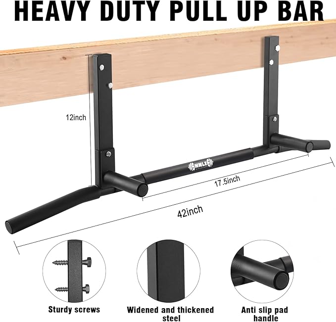 Joist Mounted Pull Up Bar 42" Wide