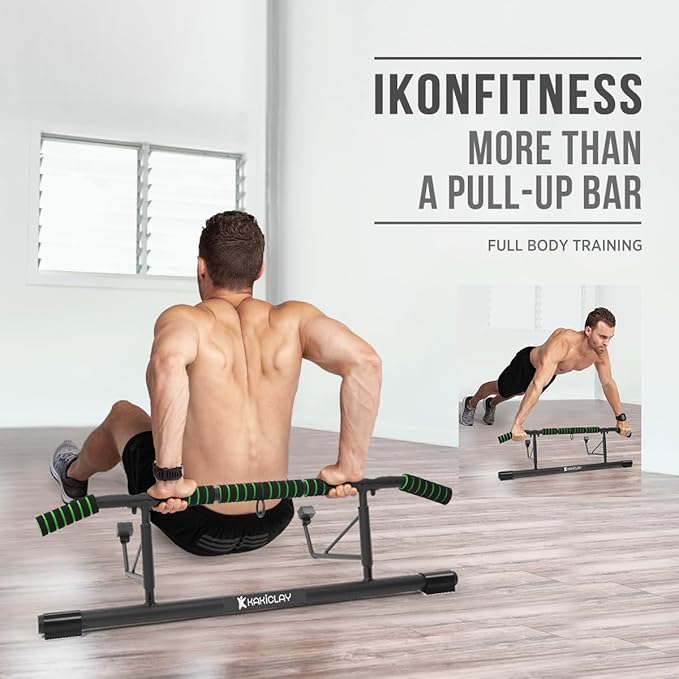 Pull Up Bar for Doorway,2024 Upgrade Multi-Grip Hanging Bar for Home Gym, Max Capacity 440 lbs Multifunctional Portable Chin Up Bar - USA Original Patent, Designed, Shipped, Warranty