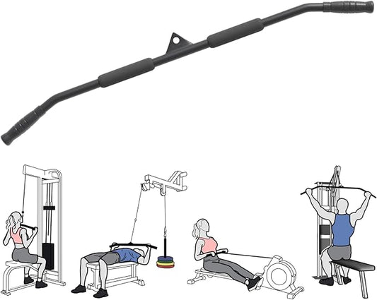 39.4'' Lat Pull Down Bar and 3.74in/95mm Silent