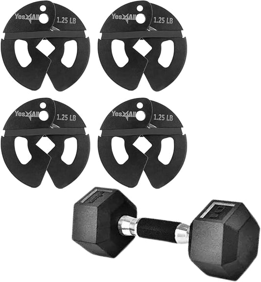 Yes4All Fractional Weight Plates Set of 6 1.25LB 2.5LB 2.5LB 5LB 5LB Pair