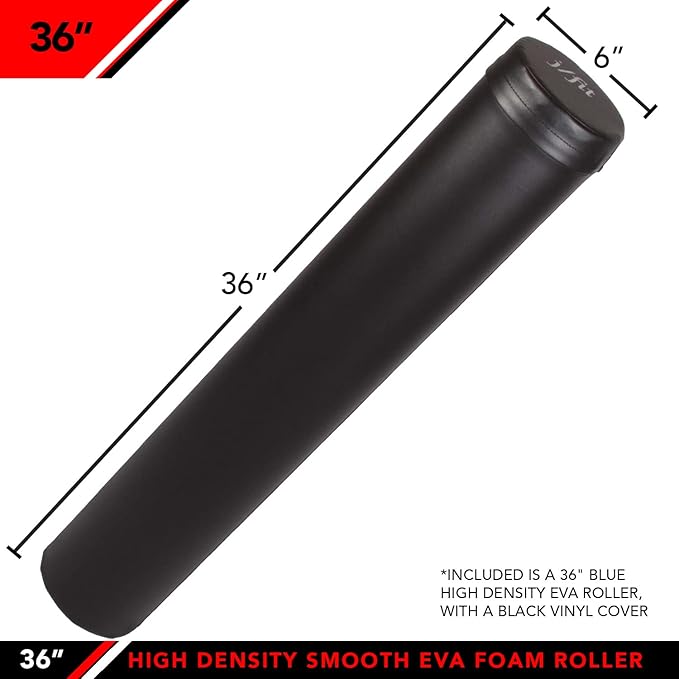 JFIT High Density Smooth EVA Foam Roller -