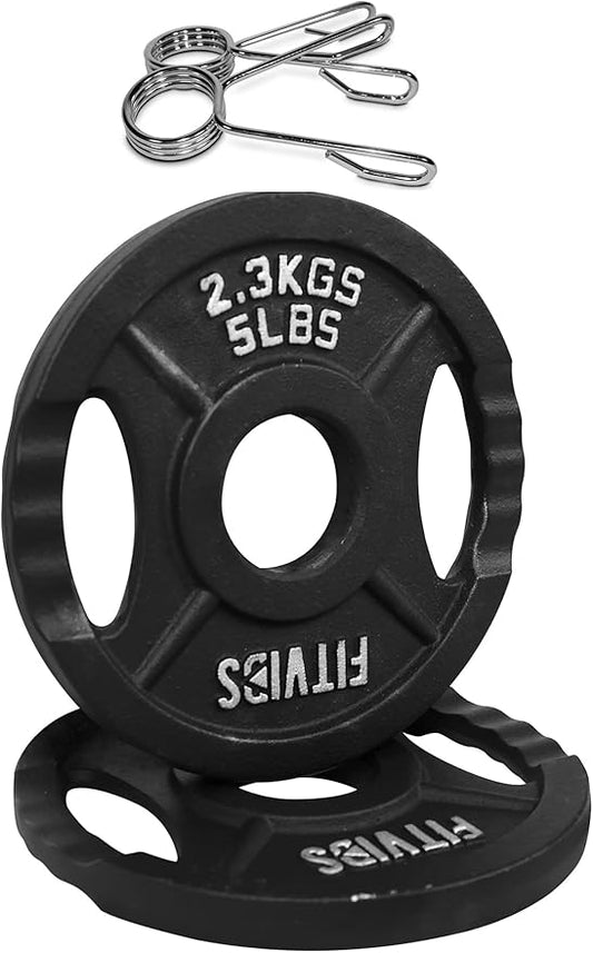 Signature Fitness Olympic 2-Inch Cast Iron Plate Weight