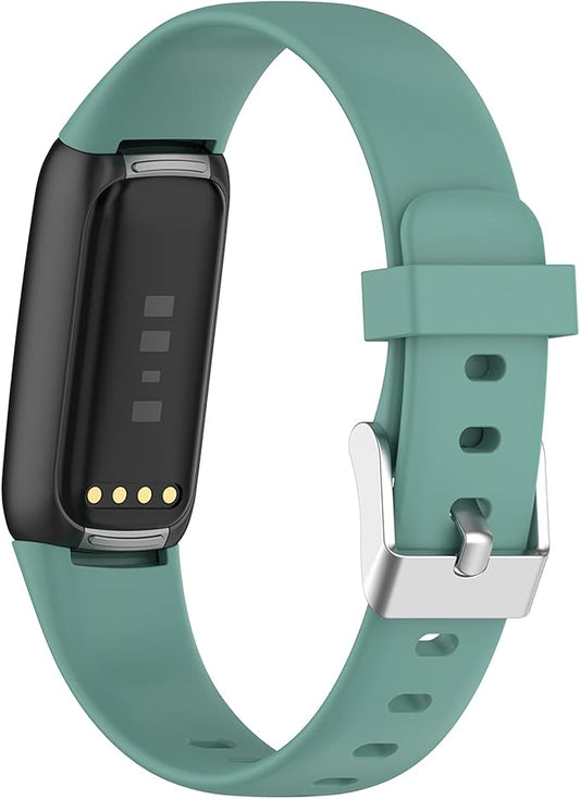 Fit for Fitbit Luxe Bands, Adjustable Soft Silicone Replacement Watch Band Straps Wristbands Bracelet Fit for Fitbit Luxe Fitness and Wellness Tracker for Women Men