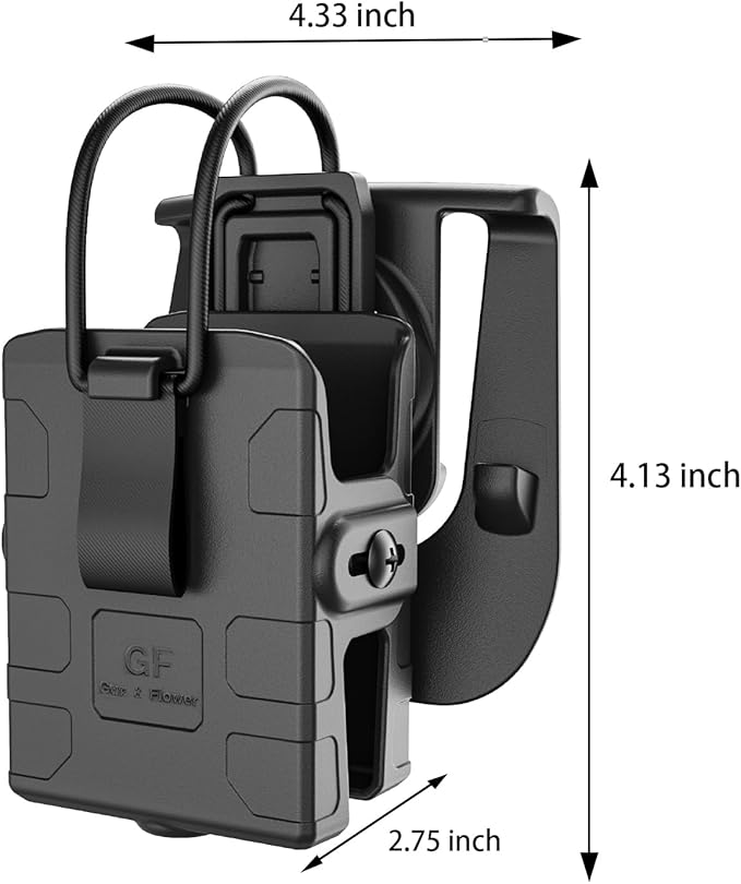 Gun & Flower Universal Tactical Radio Holster 1 Pack