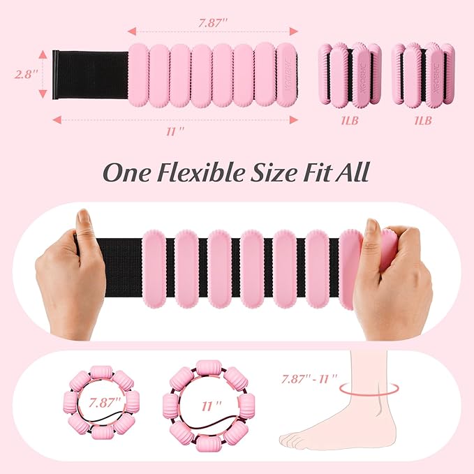 Ankle Weights Set of 2 (1lb Each)