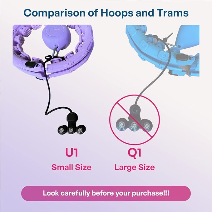 U1-28/30 Knots, Magnetic Lock Smart Weighted Hula Hoop