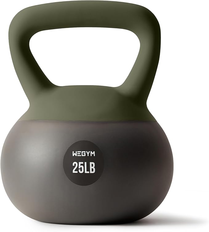 Soft Kettlebells with Cushioned Impact-Resistant Base and Anti-Slip