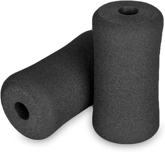 Sponge Foam Foot Pad Roller Pair 1-inch Rod 6.3" X 3.07" Od 0.87" Id)