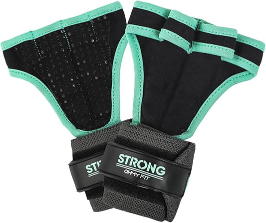Strong Women's Wrist Wrap Gloves - Wrist Support Grips for Workout, Weight Training, Pilates, Yoga & More