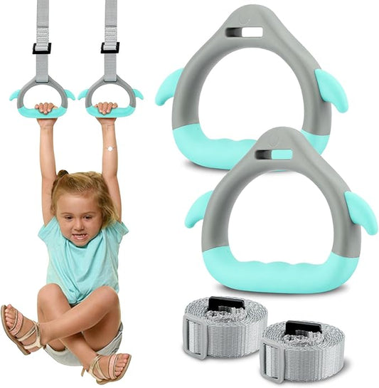 JIANWEI Gymnastics Rings for Kids Home Exercise 40KG