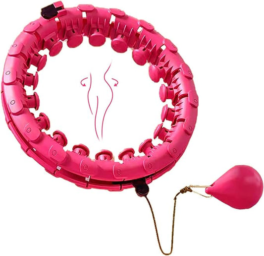 Smart Weighted Hula Exercise Hoop Massage Non-Fall Infinity Hoop 24 Detachable