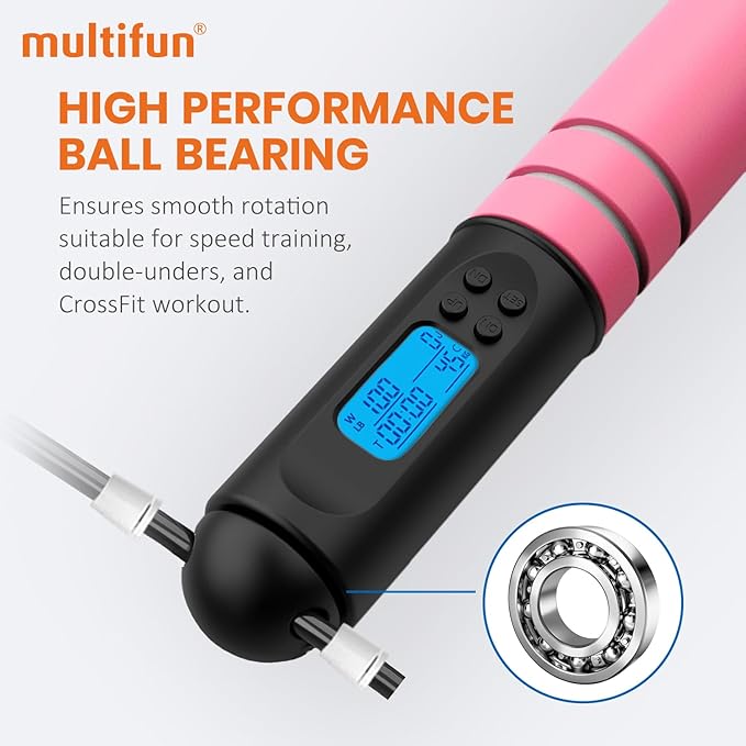 Jump Rope, multifun Speed Skipping Rope with Calorie