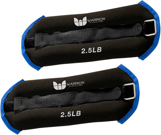 Warrior Adjustable Length Ankle Wrist Weights Pair for Arm and Leg Exercise, Aerobics, Walking, Running, Physical Therapy and Fitness Cardio Strength Training