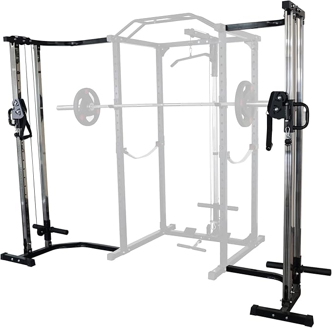 Signature Fitness Multi-Function Adjustable Power Cage with J-Hooks