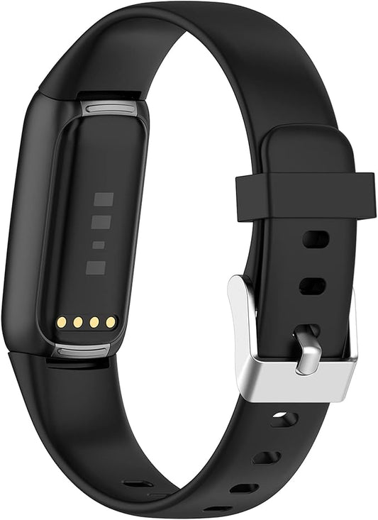 Fit for Fitbit Luxe Bands, Adjustable Soft Silicone Replacement Watch Band Straps Wristbands Bracelet Fit for Fitbit Luxe Fitness and Wellness Tracker for Women Men