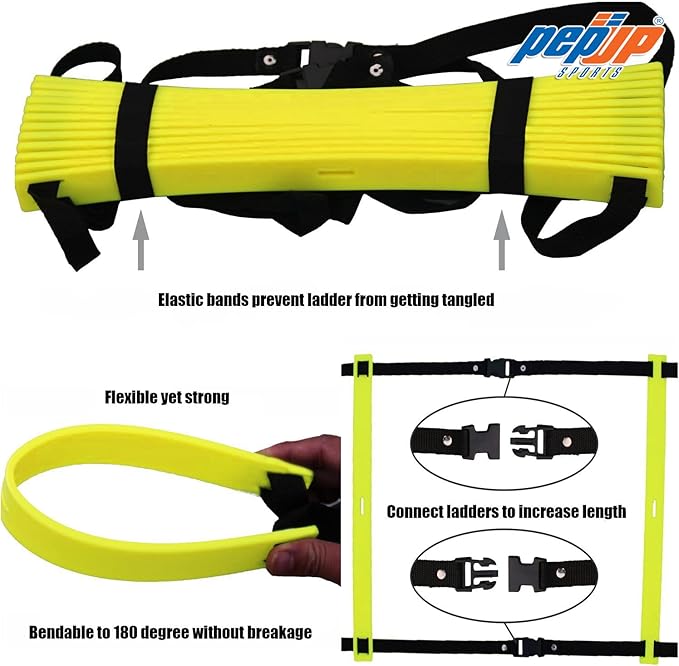 Sports Speed Agility Ladder for Reflex Training - 20 ft 12 Rung