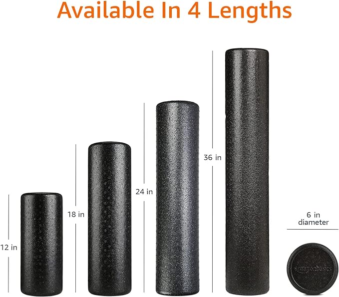 Amazon Basics High-Density Round Foam Roller for Exercise