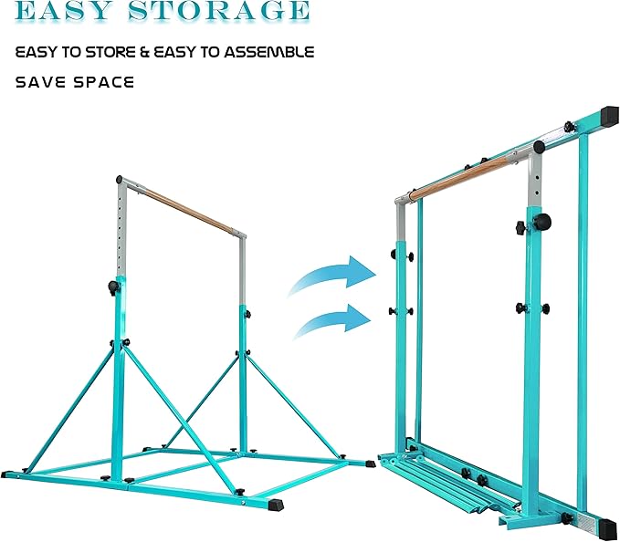 Gymnastic Bar For Kids and Teenage Ages 3-25 5 FT 6 FT 5 FT 6 FT