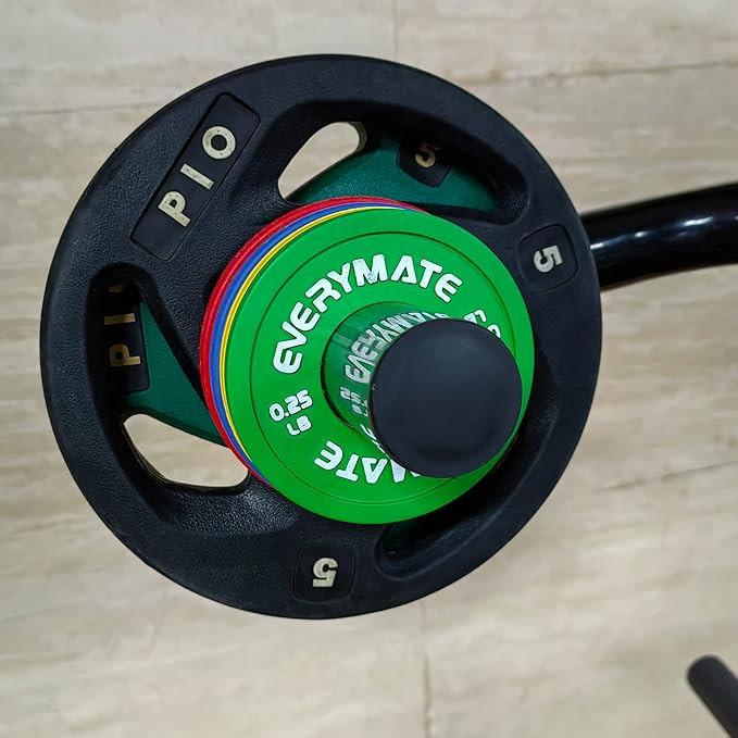 Rubber Fractional Weight Plates Set of 8 Micro 0.25LB 0.5LB 0.5LB 0.75LB 0.75LB 1 1 LB