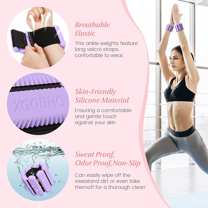 Ankle Weights Set of 2 (1lb Each)