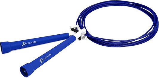 ProsourceFit Speed Jump Rope 10’ Adjustable Length, Super Fast Turning for Cardio, Boxing