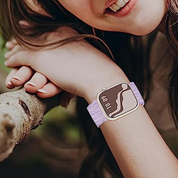 Compatible with Sanorum Smart Watches Band, 20mm, 22mm Breathable Nylon Woven Fabric Replacement Strap Compatible for HaSaKei G53, Sanorum G53, G56 Smart Watches