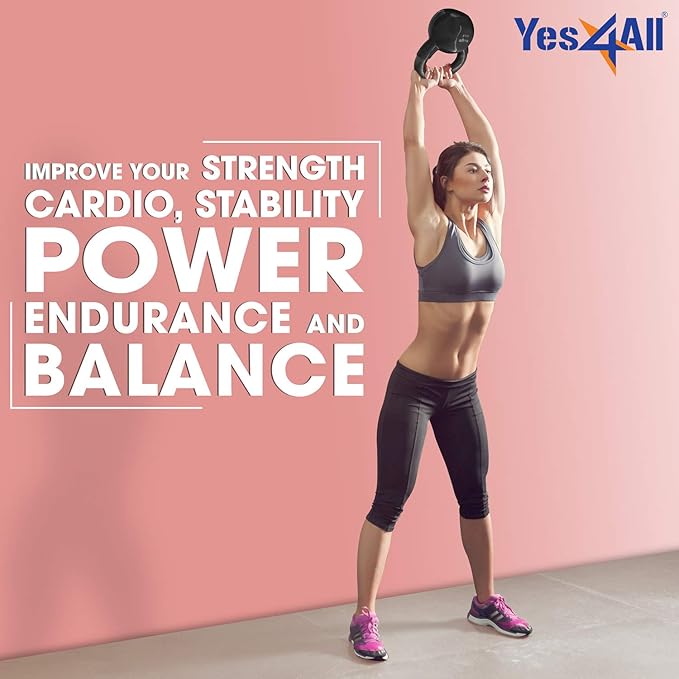 Yes4All Combo Kettlebells Vinyl Coated Weight Sets Great