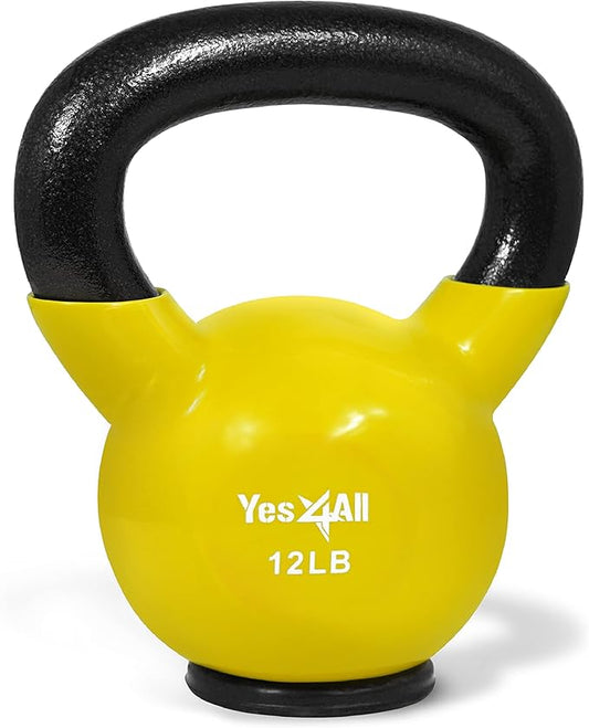 Yes4All Kettlebells Rubber Base (10-65 lbs)