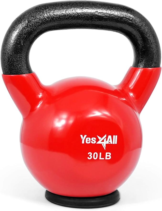 Yes4All Kettlebells Rubber Base (10-65 lbs)