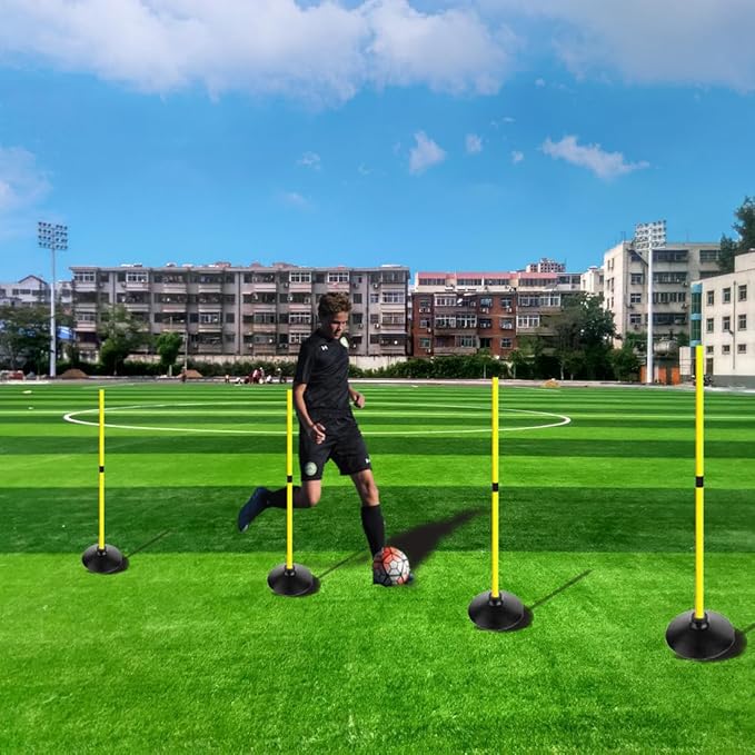 Soccer Agility Poles Set Detachable Sports Trainning Speed