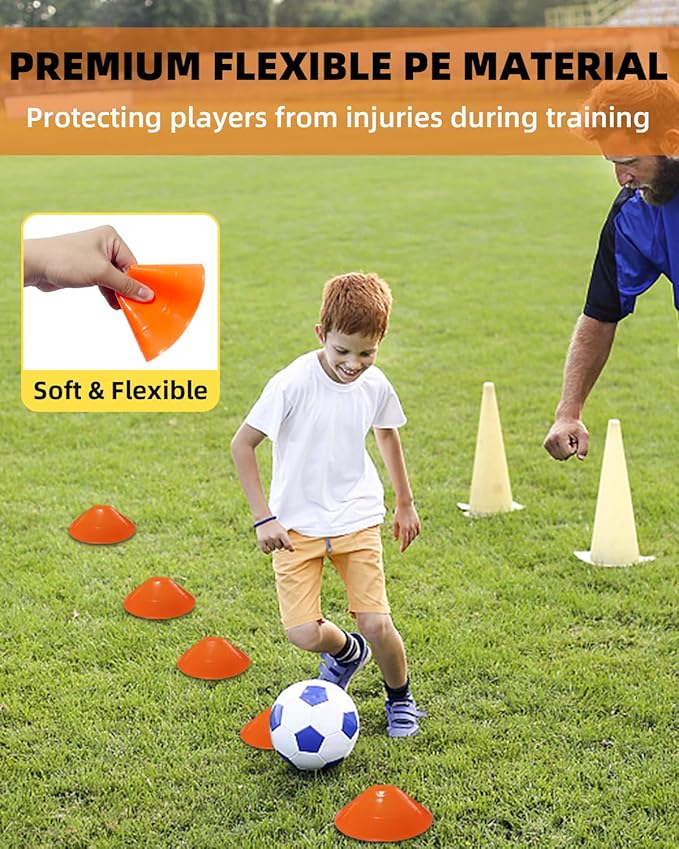 duskeep 30/50/100 Pack Soccer Cones