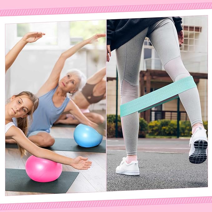 Poen 14 Pcs Pilates Ring and Ball Set 8 Resistance
