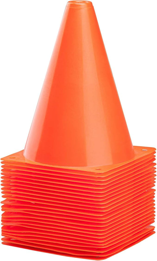 CARTMAN Plastic Training Cones (Set of 12/24 Pack 9" or 12/24 Pack 7" or 12/24 Pack