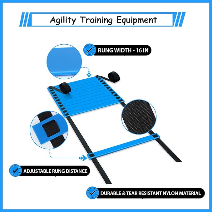 TGLTIC Soccer Agility Training Equipment Set 1 Agility 20 Soccer 4 Steel