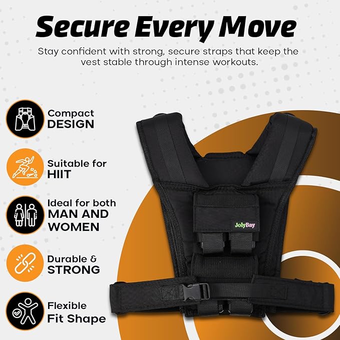 Adjustable Weighted Vest for Men – 20 LBS | 35 LBS Compact Fitness Vest with Durable Oxford Cloth, Ideal for Running, Cardio, CrossFit, Gym, Core Balance, Posture Support, and Strength Training