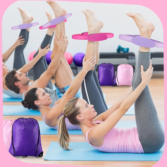Poen 14 Pcs Pilates Ring and Ball Set 8 Resistance