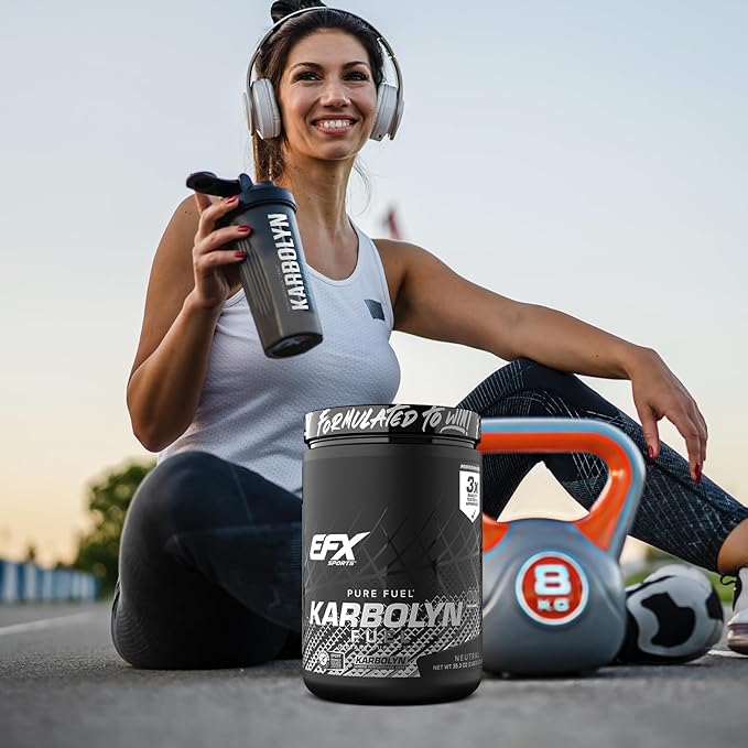 EFX Sports Karbolyn Fuel | Fast-Absorbing Carbohydrate Powder | Carb Load, Sustained Energy, Quick Recovery | Stimulant Free | 20 Servings (Neutral)