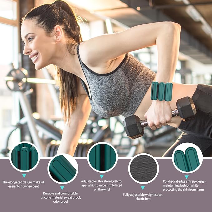 Ankle Weights for Women Set of 2 (1Lb Each)