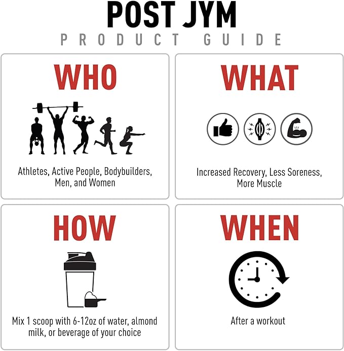 Post JYM Active Matrix - Post-Workout with BCAA's, Glutamine, Creatine HCL, Beta-Alanine, and More JYM Supplement Science Fruit Punch, 30 Servings