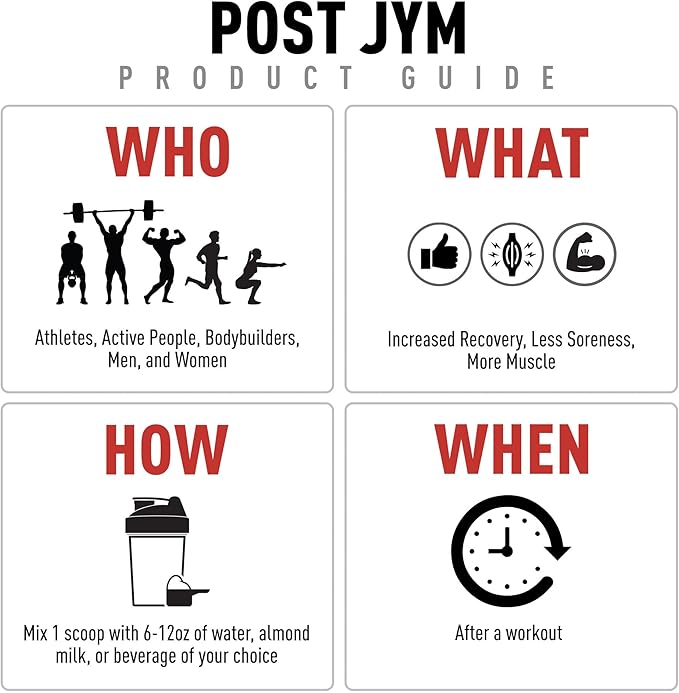 Post JYM Active Matrix - Post-Workout with BCAA's, Glutamine, Creatine HCL, Beta-Alanine, and More | JYM Supplement Science | Watermelon, 30 Servings