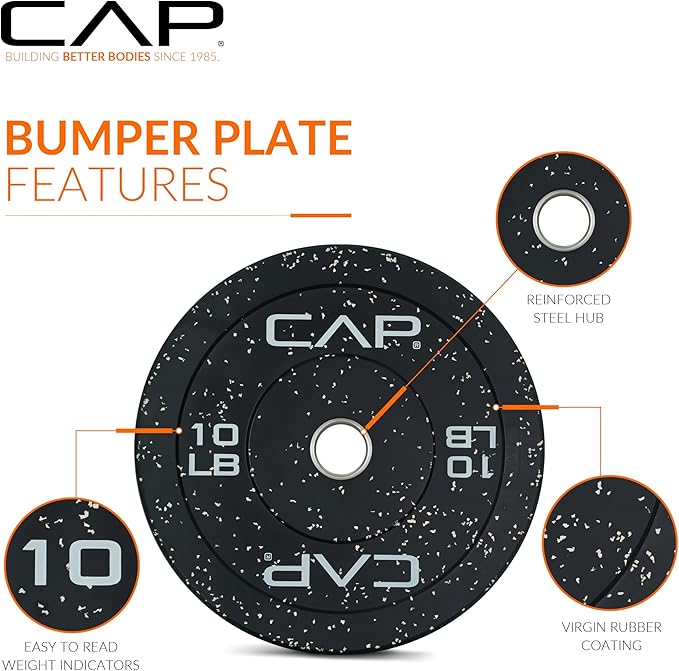 CAP Barbell Rubber Olympic Bumper Plate