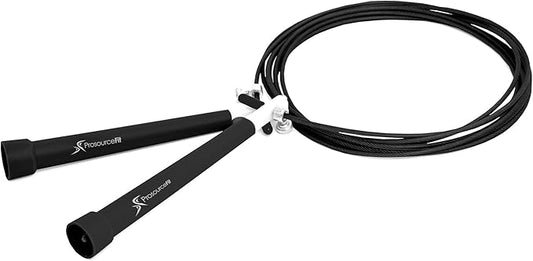 ProsourceFit Speed Jump Rope 10’ Adjustable Length, Super Fast Turning for Cardio, Boxing