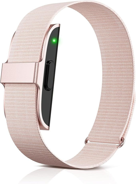 Sleep & Fitness Tracker for Women Men | 24/7 Heart Rate, Blood Oxygen & Stress Monitor | Step & Calorie Counter | IP68 Waterproof Activity Tracker, (No App Subscription) (Pink)