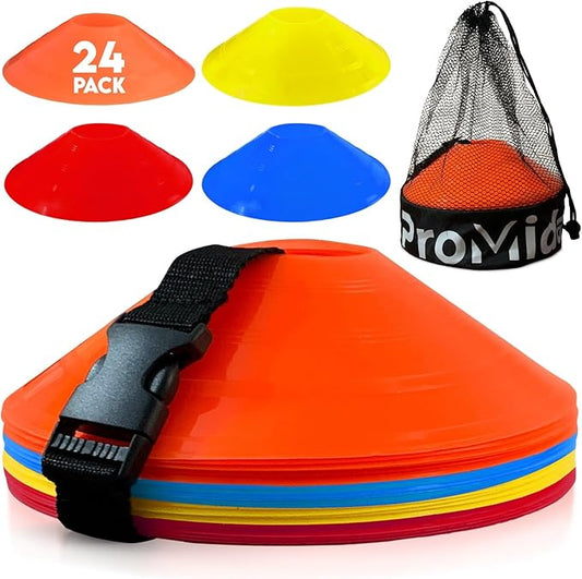 Soccer Cones for Training - (24 50 & 100 Pcs)