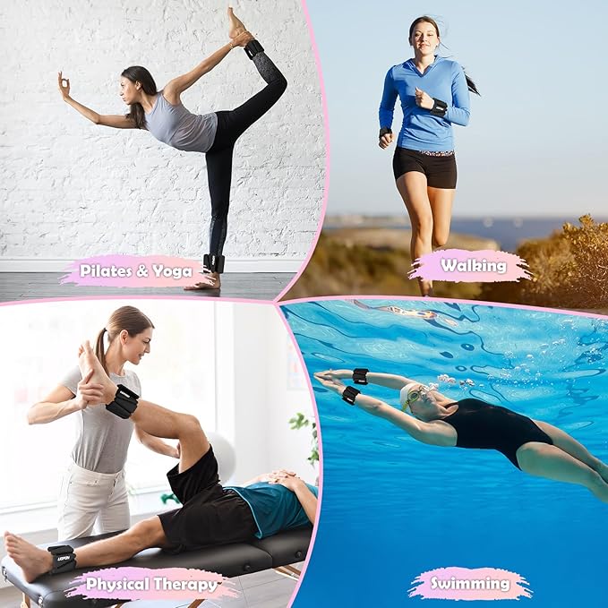 Wrist Ankle Weights for Women Set of 2 2 lbs/4 lbs/4 lbs