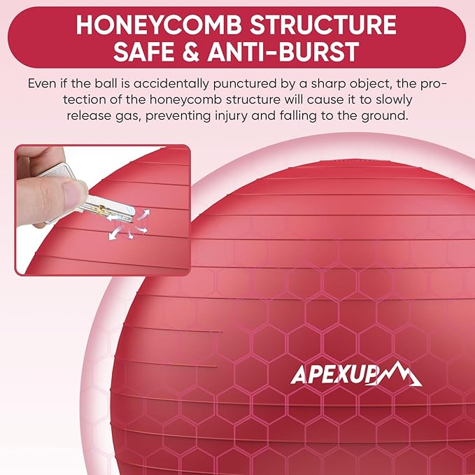 APEXUP Yoga Ball Exercise Ball